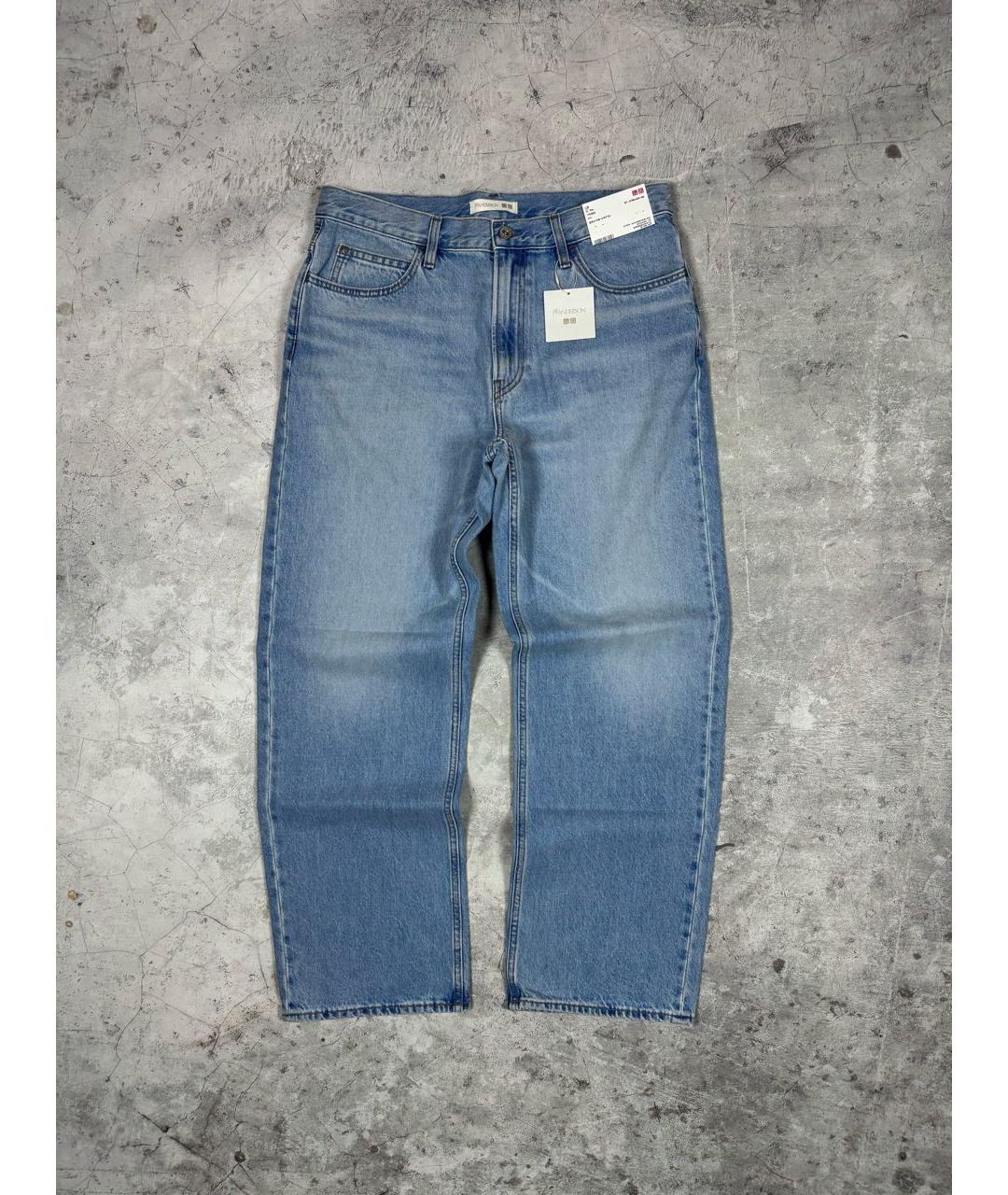 J.W.ANDERSON Голубые хлопковые прямые джинсы, фото 8