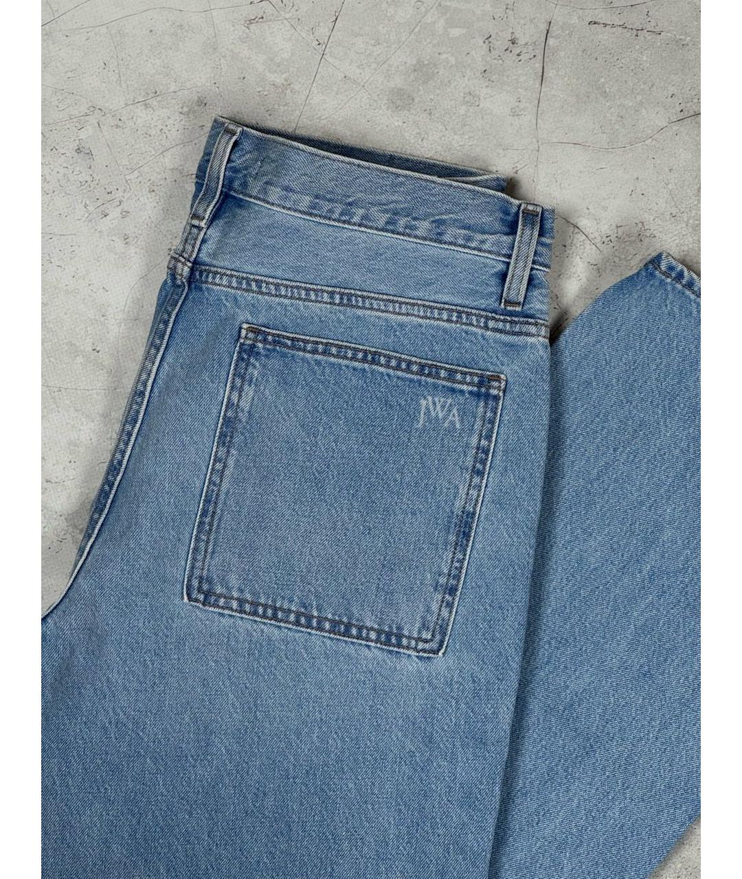 J.W.ANDERSON Голубые хлопковые прямые джинсы, фото 4