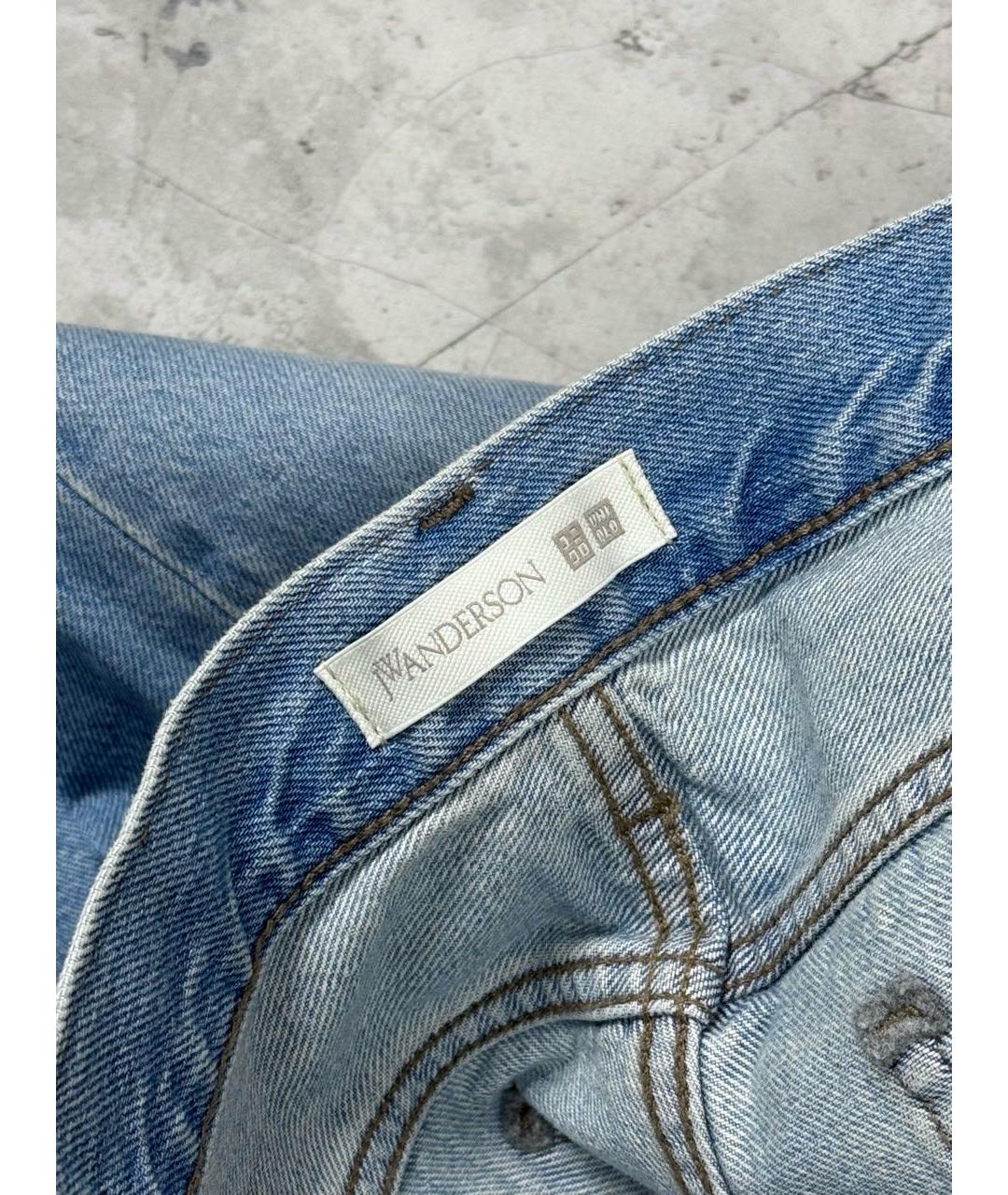J.W.ANDERSON Голубые хлопковые прямые джинсы, фото 6