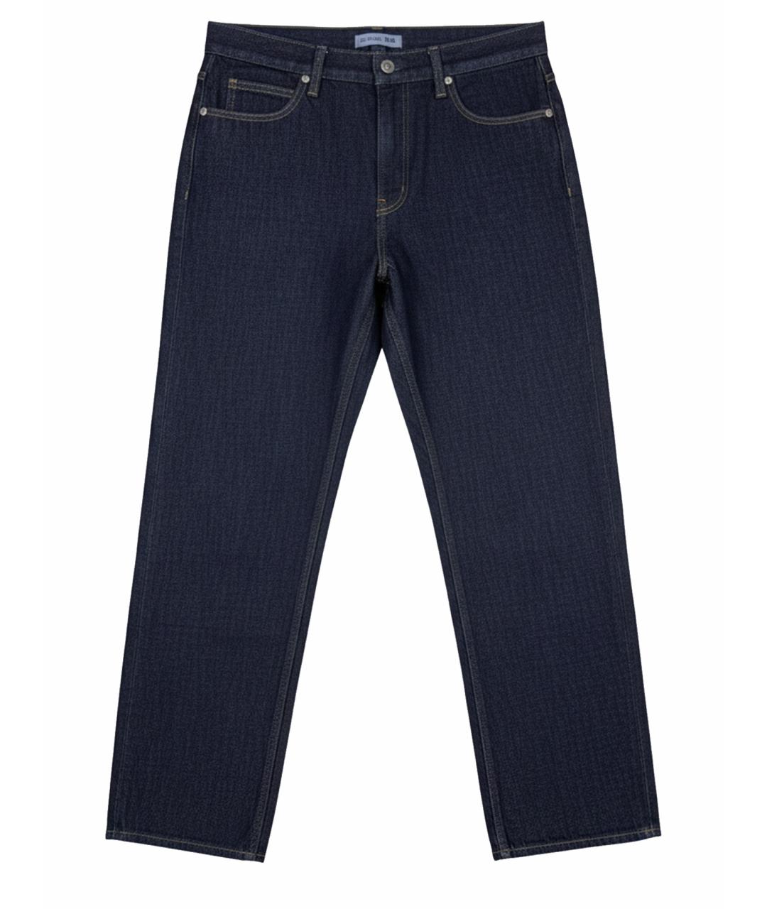 J.W.ANDERSON Темно-синие хлопковые прямые джинсы, фото 1