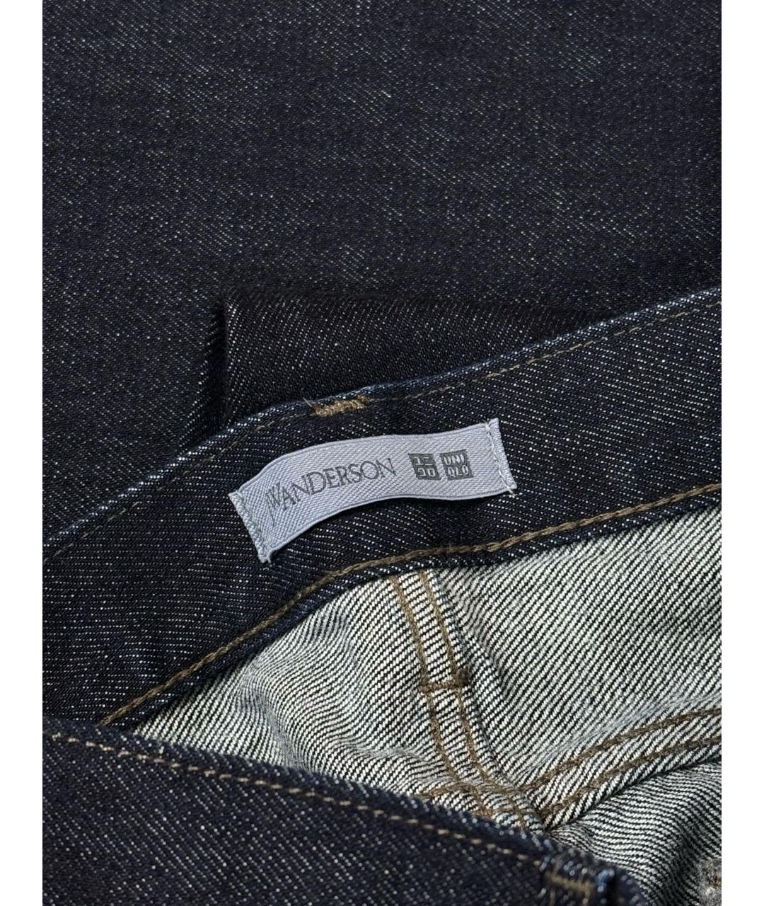 J.W.ANDERSON Темно-синие хлопковые прямые джинсы, фото 6