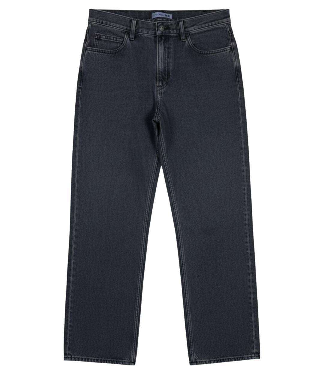 J.W.ANDERSON Серые хлопковые прямые джинсы, фото 1