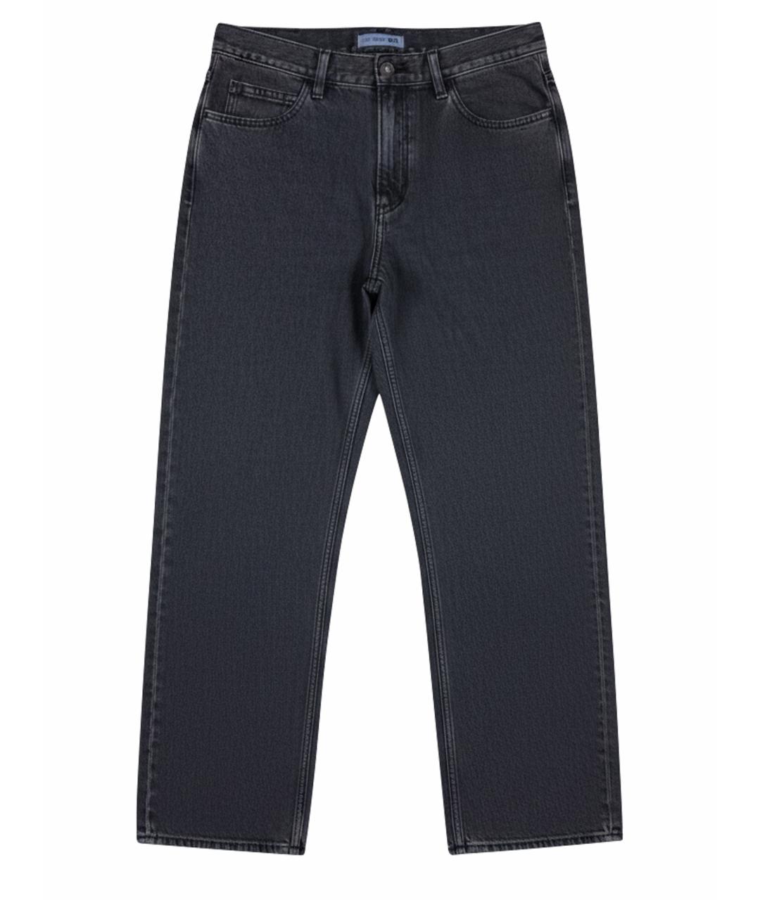 J.W.ANDERSON Серые хлопковые прямые джинсы, фото 1