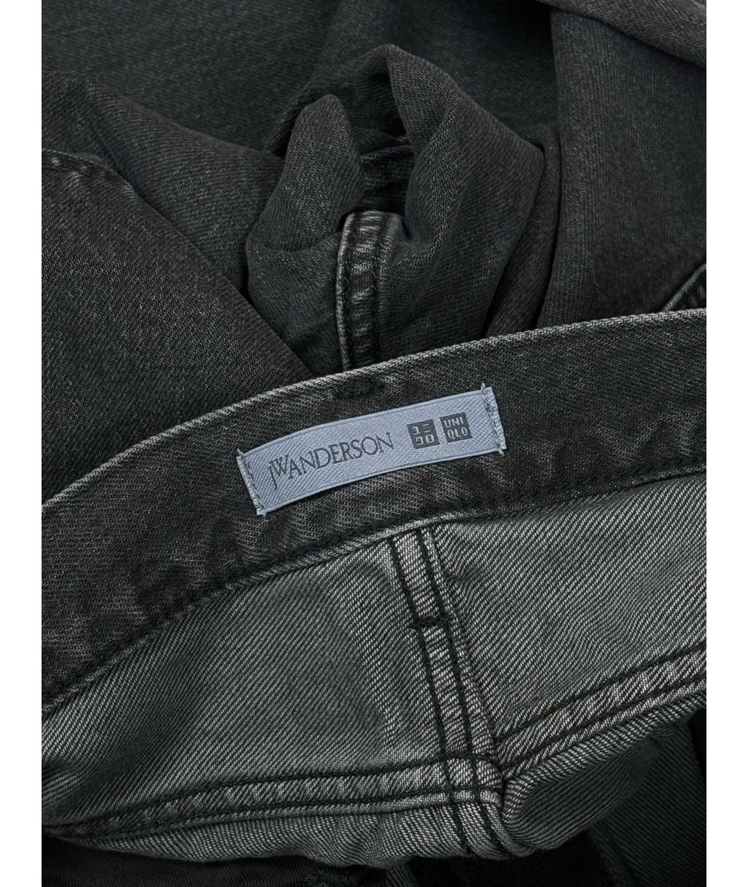 J.W.ANDERSON Серые хлопковые прямые джинсы, фото 6