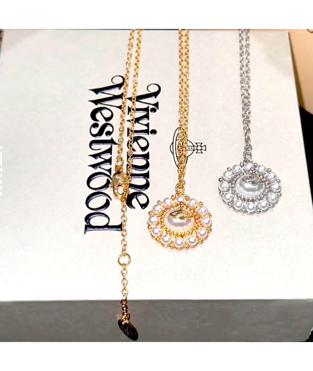 VIVIENNE WESTWOOD Золотая латунная подвеска, фото 4