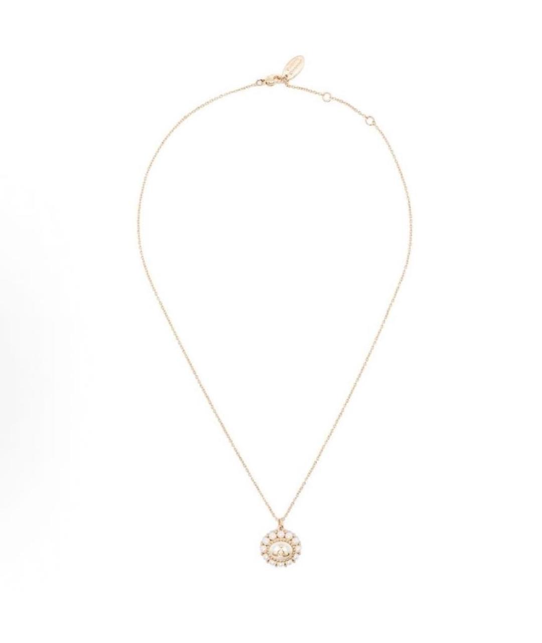 VIVIENNE WESTWOOD Золотая латунная подвеска, фото 2