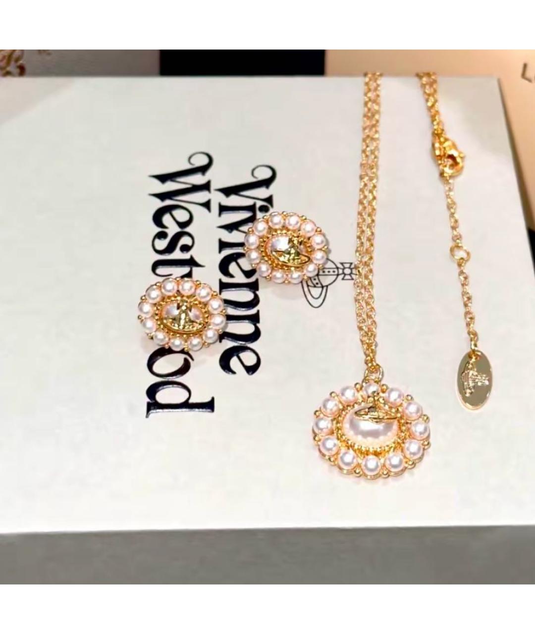 VIVIENNE WESTWOOD Золотая латунная подвеска, фото 5