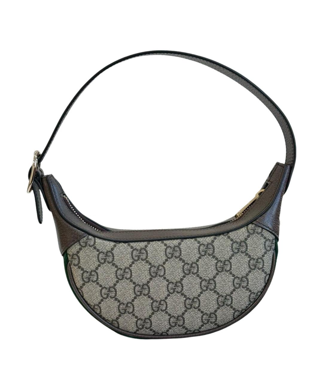 GUCCI Коричневая сумка с короткими ручками, фото 1