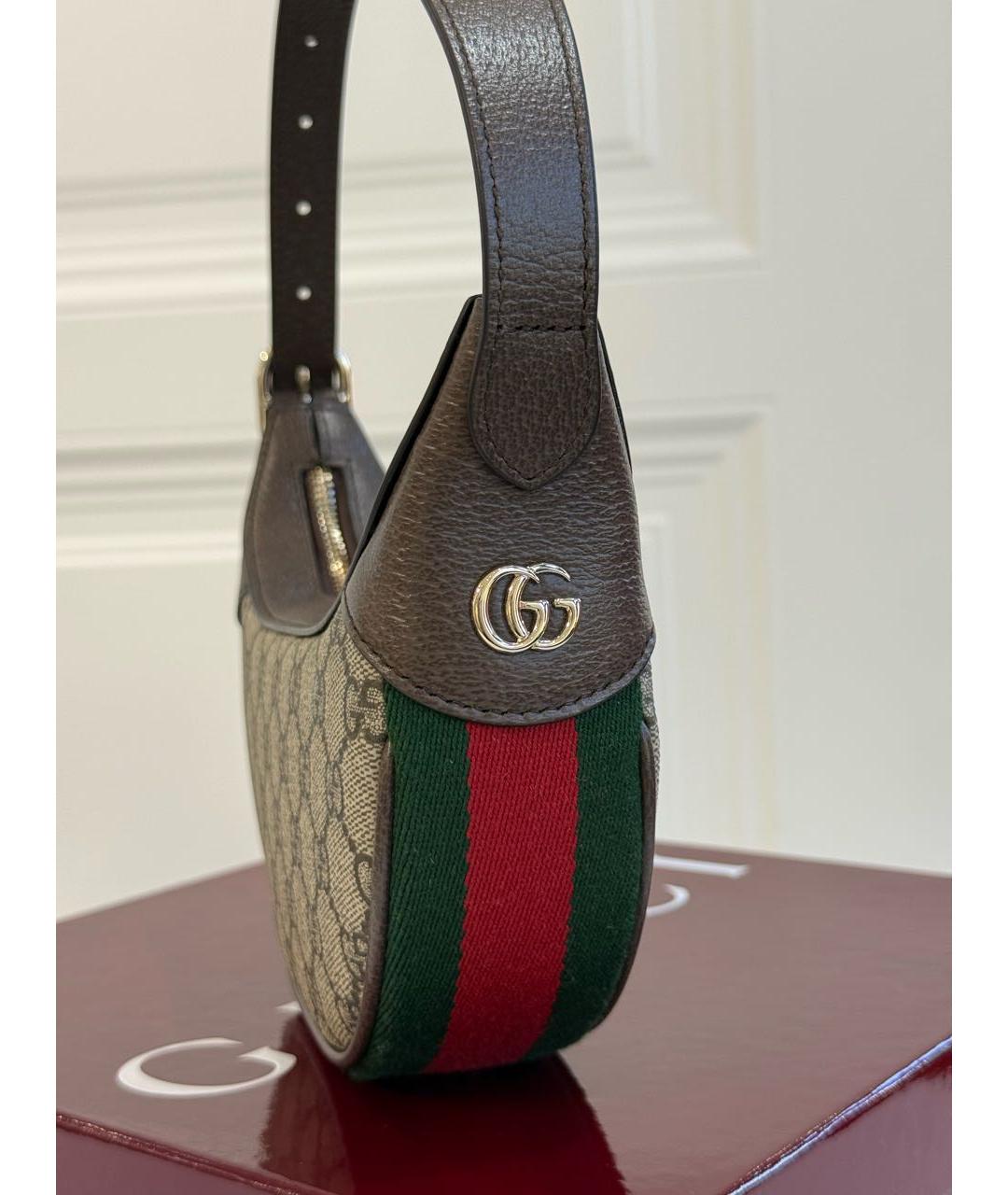 GUCCI Коричневая сумка с короткими ручками, фото 7