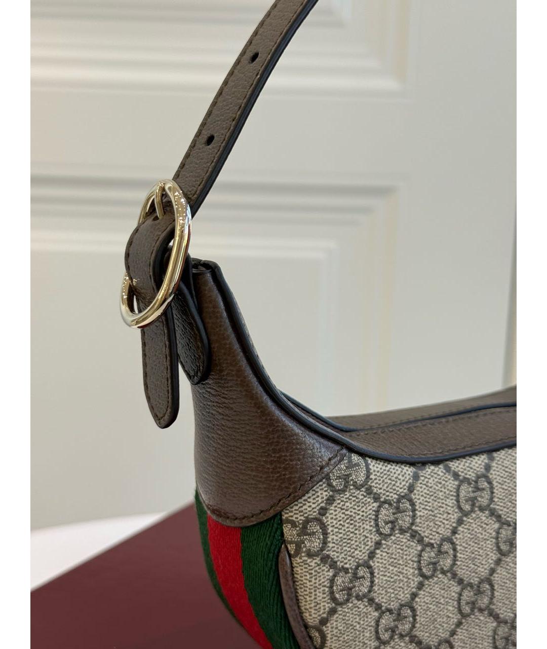 GUCCI Коричневая сумка с короткими ручками, фото 8