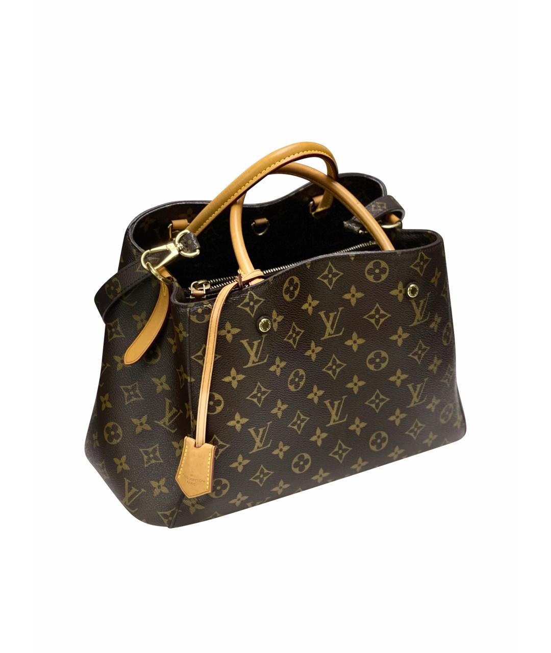 LOUIS VUITTON Коричневая сумка с короткими ручками, фото 1