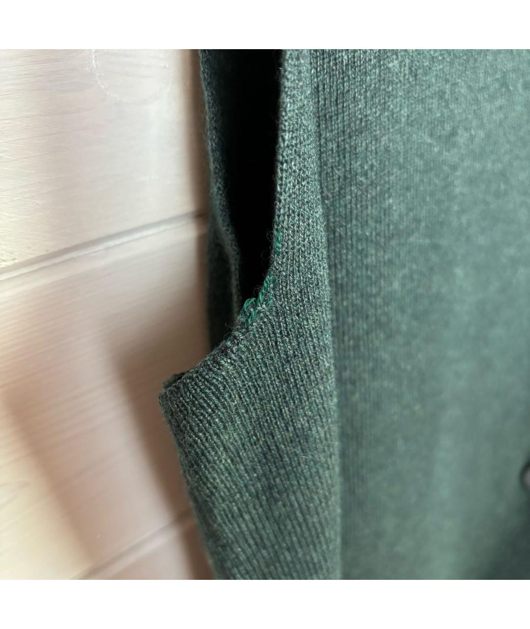 BRUNELLO CUCINELLI Зеленая кашемировая жилетка, фото 6