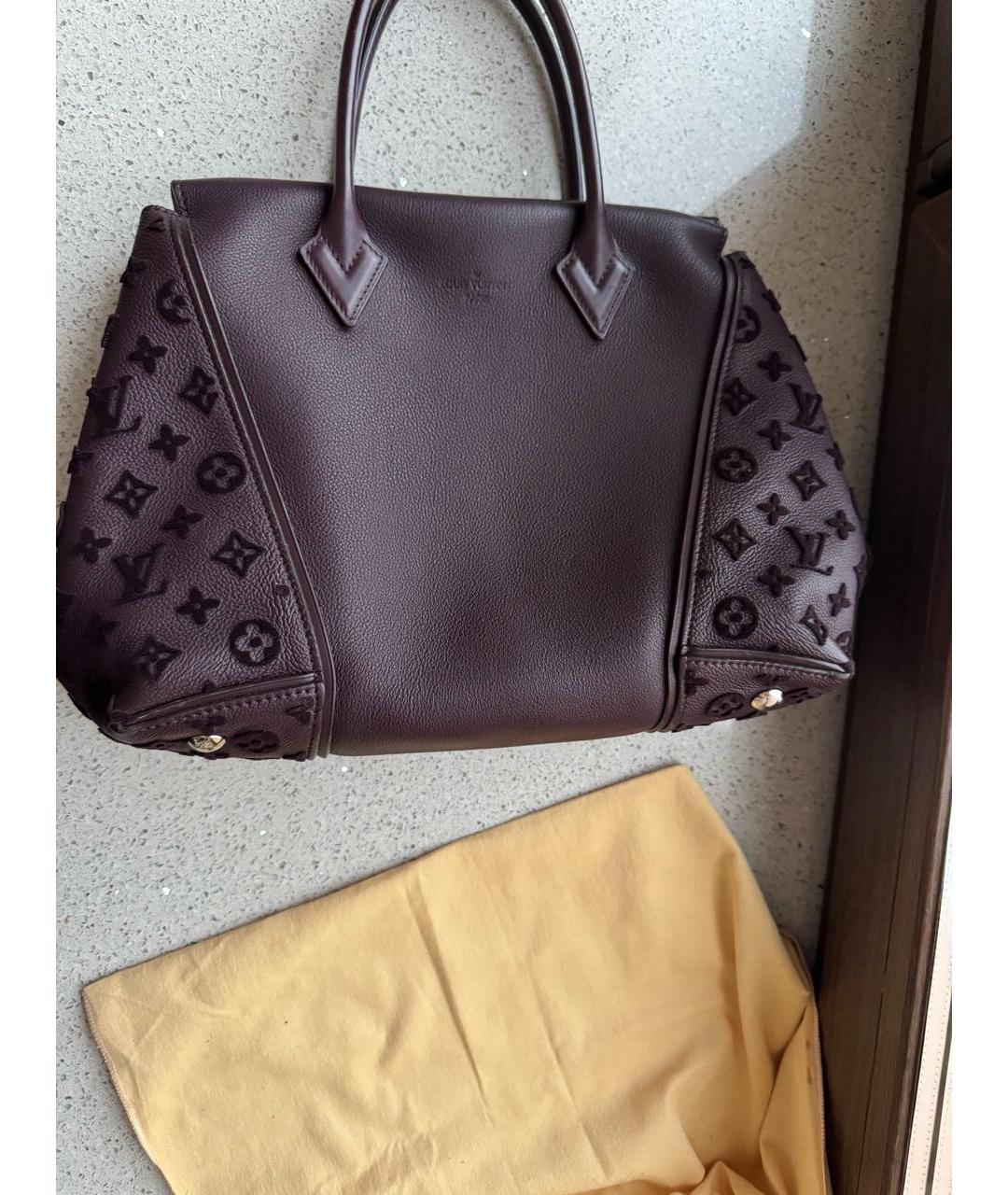 LOUIS VUITTON Бордовая кожаная сумка с короткими ручками, фото 8