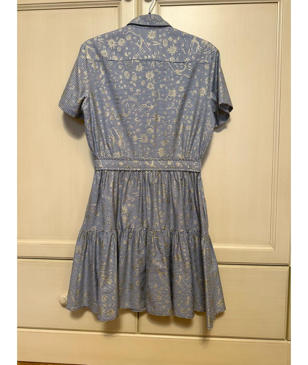 KENZO Голубое хлопковое повседневное платье, фото 2