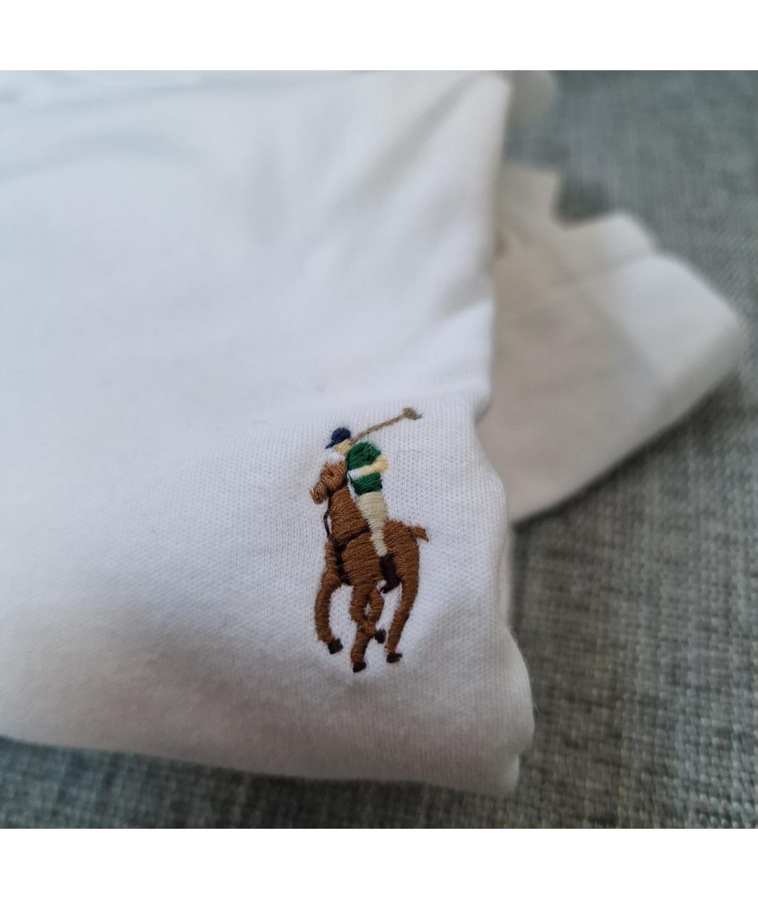 RALPH LAUREN Белая хлопковая кэжуал рубашка, фото 4