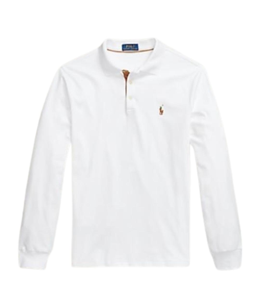 RALPH LAUREN Белая хлопковая кэжуал рубашка, фото 1