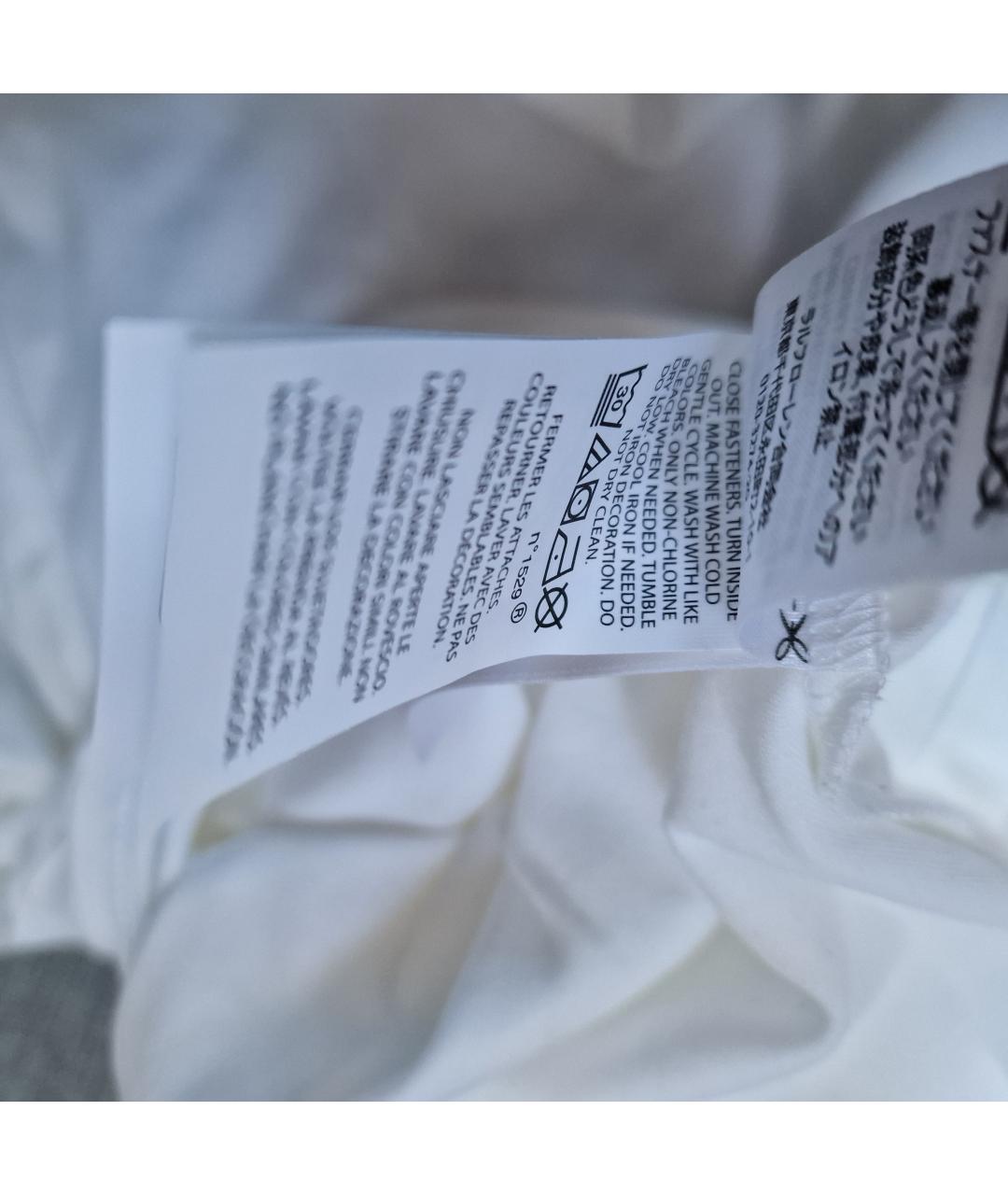 RALPH LAUREN Белая хлопковая кэжуал рубашка, фото 5