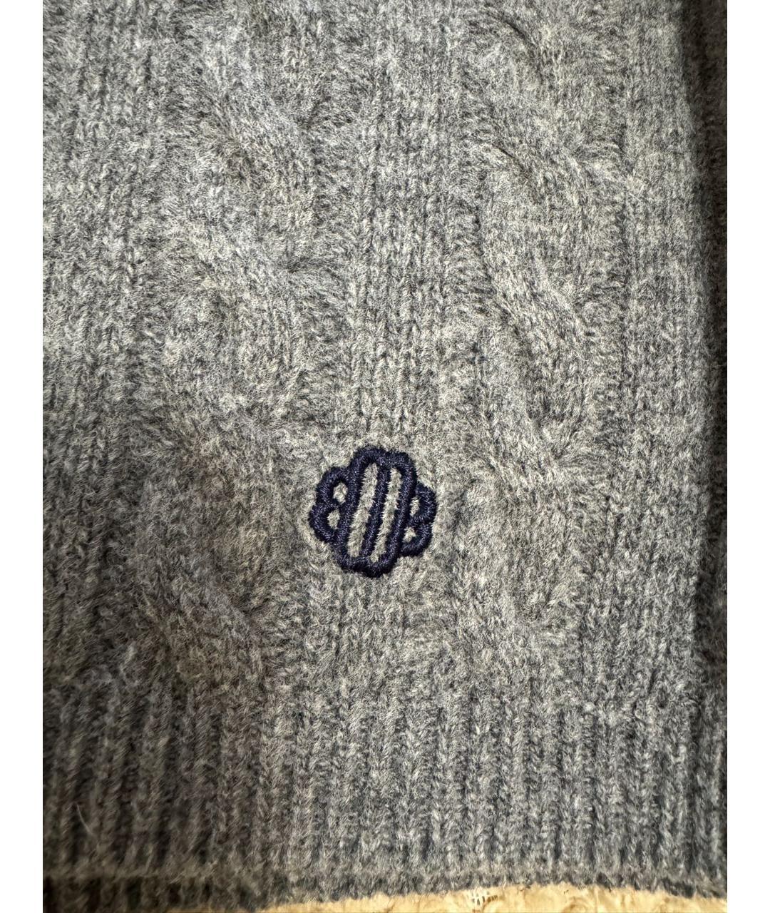 MAJE Серый шерстяной джемпер / свитер, фото 4