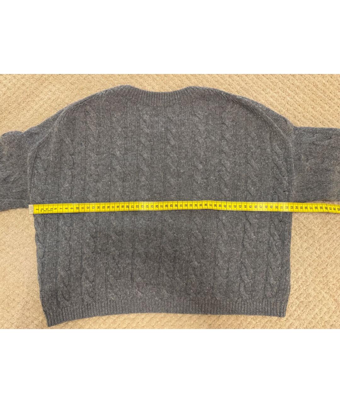 MAJE Серый шерстяной джемпер / свитер, фото 5