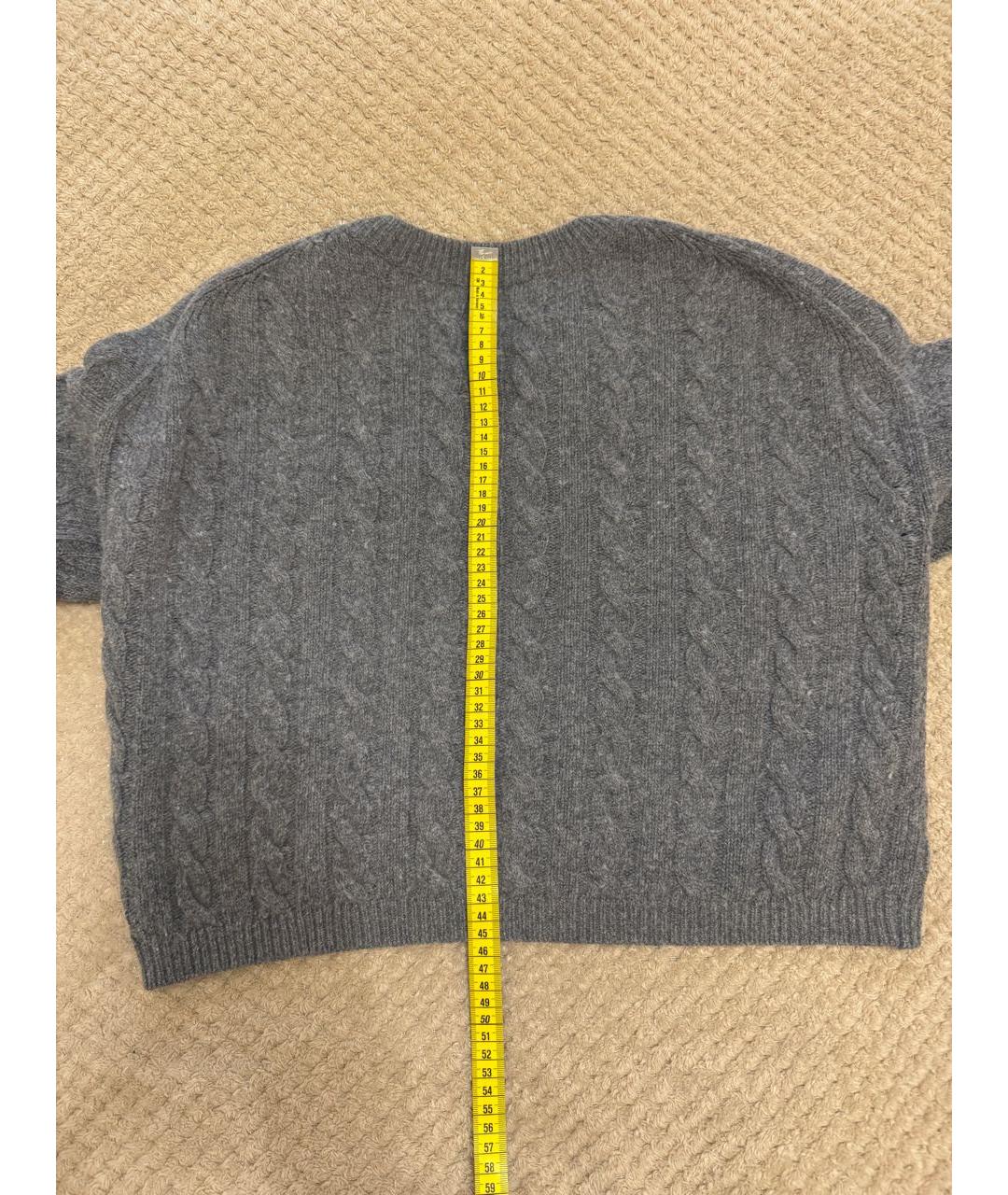 MAJE Серый шерстяной джемпер / свитер, фото 2