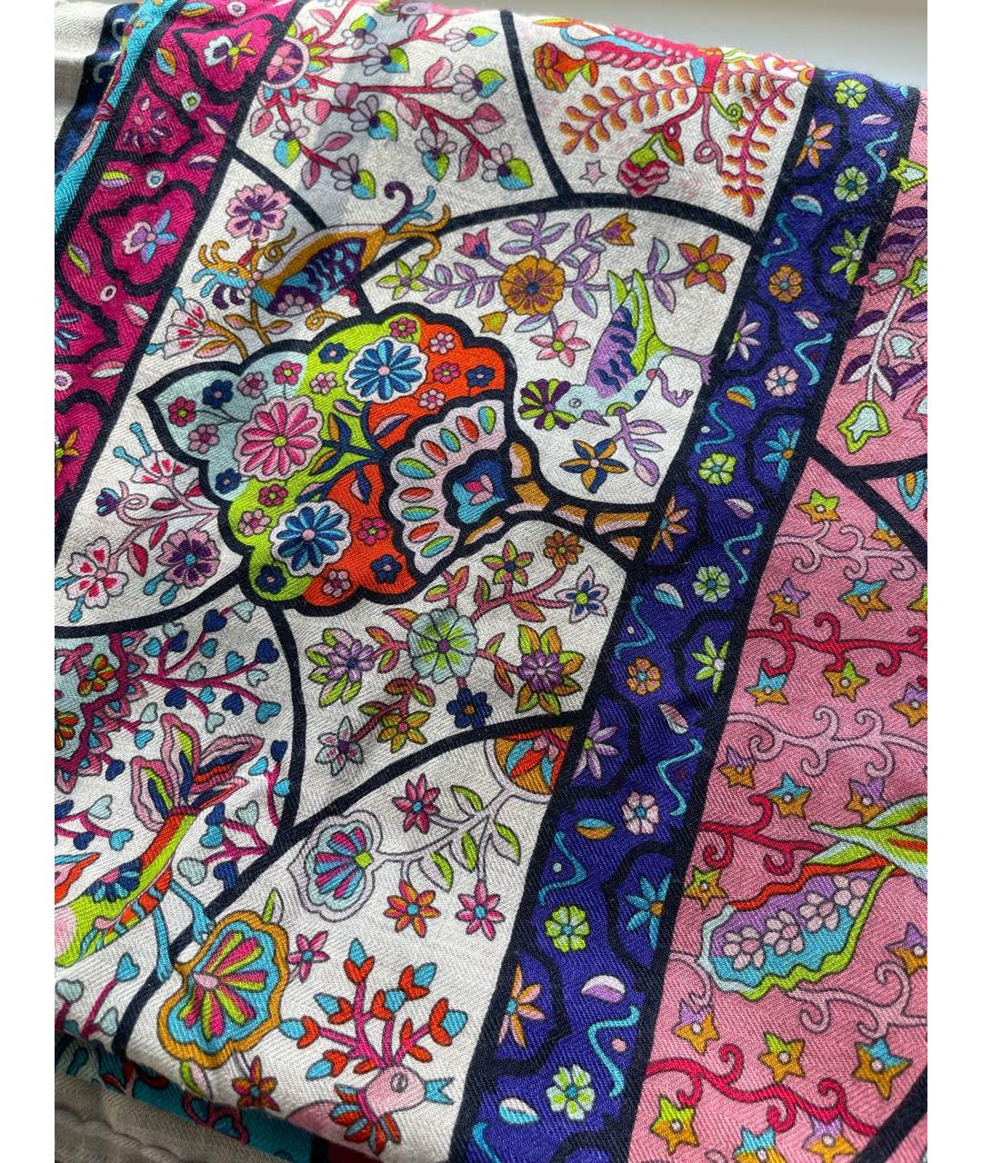 HERMES Мульти кашемировый платок, фото 4