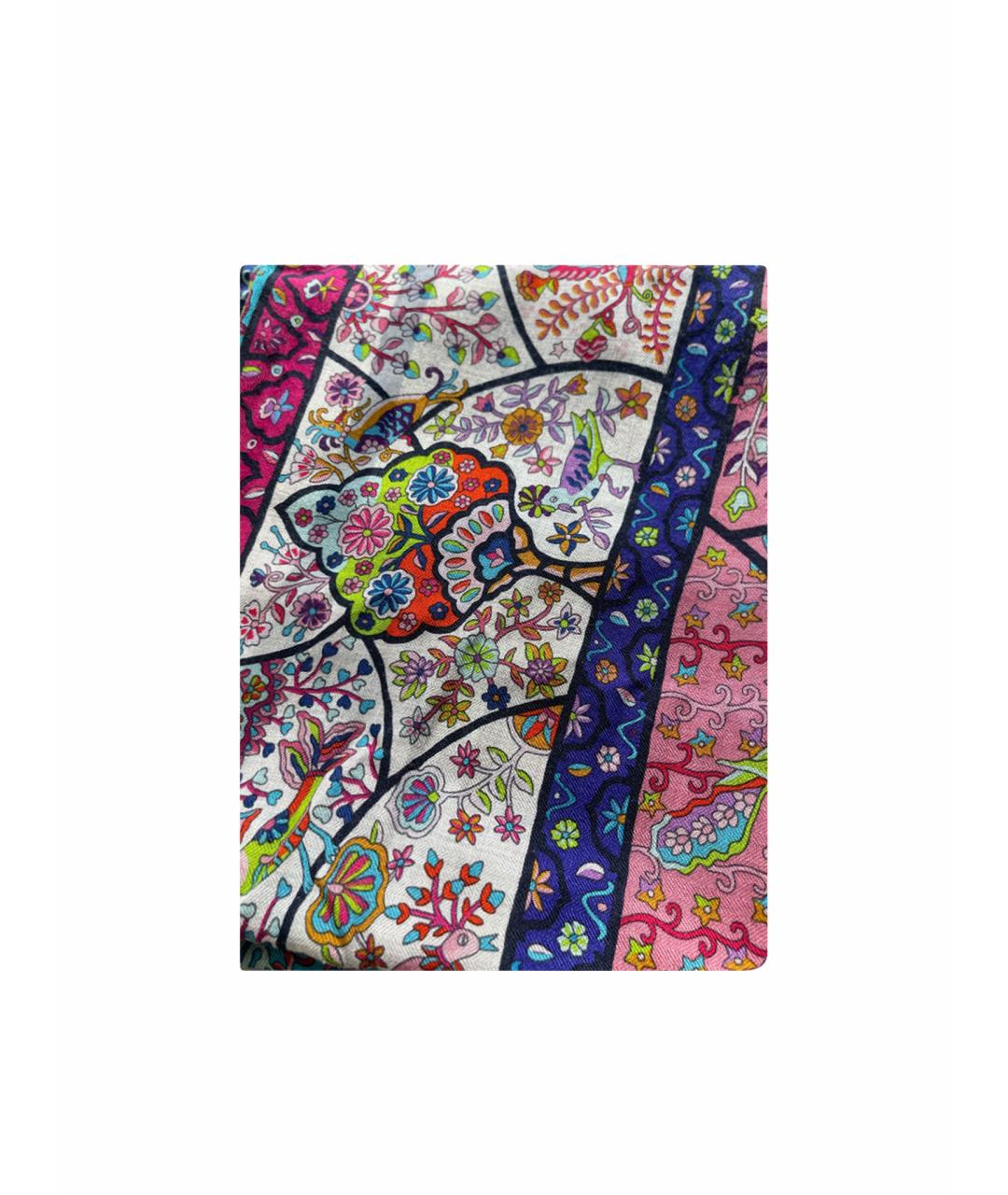 HERMES Мульти кашемировый платок, фото 1