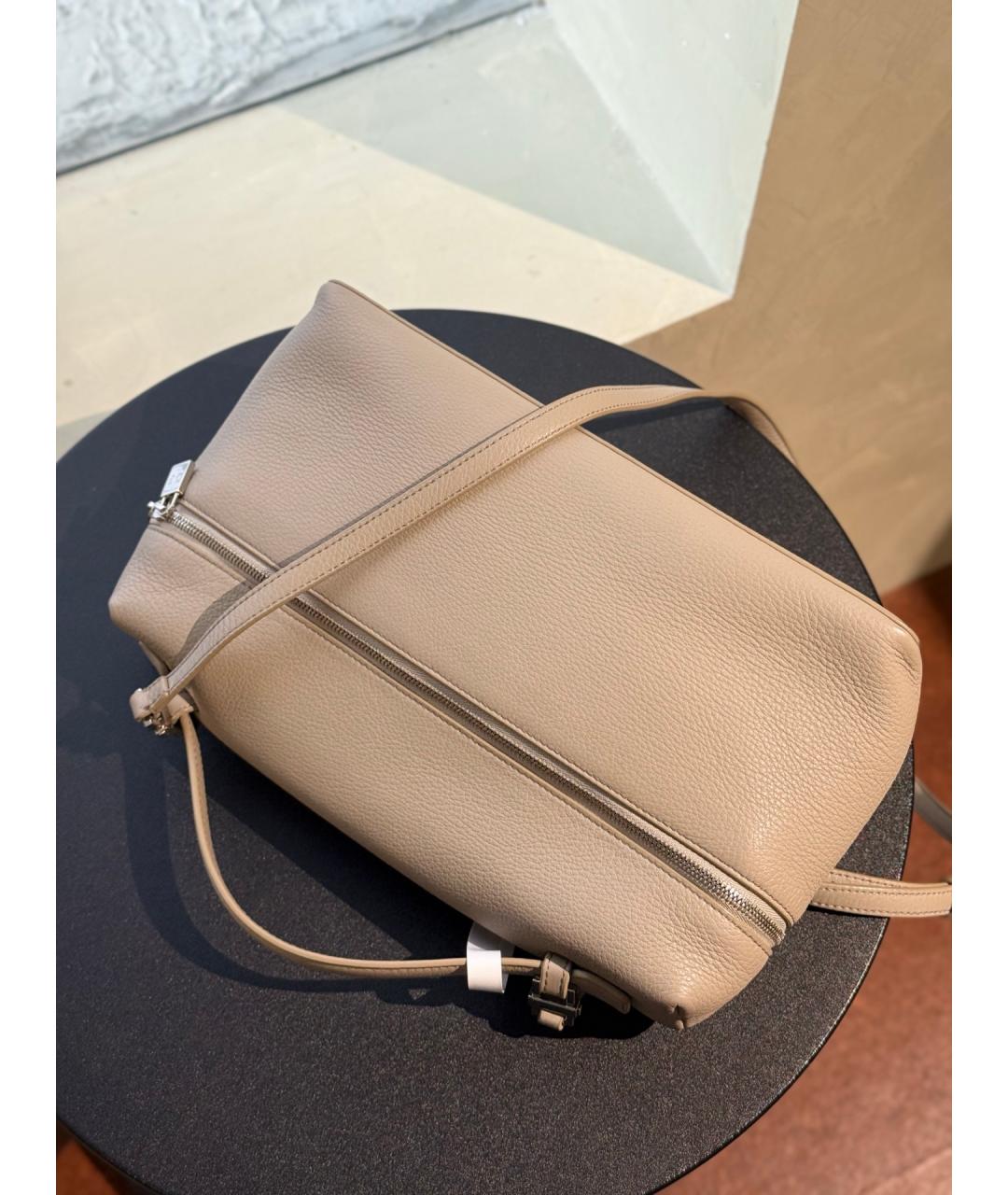 LORO PIANA Серая кожаная сумка через плечо, фото 9