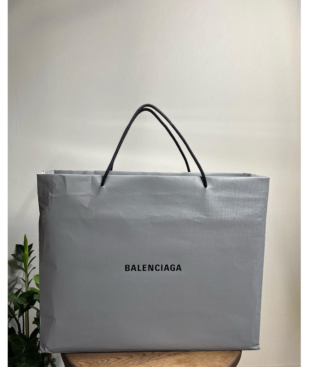 BALENCIAGA Коричневые кожаные низкие кроссовки / кеды, фото 8