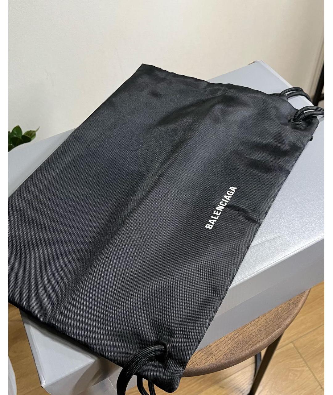 BALENCIAGA Коричневые кожаные низкие кроссовки / кеды, фото 7