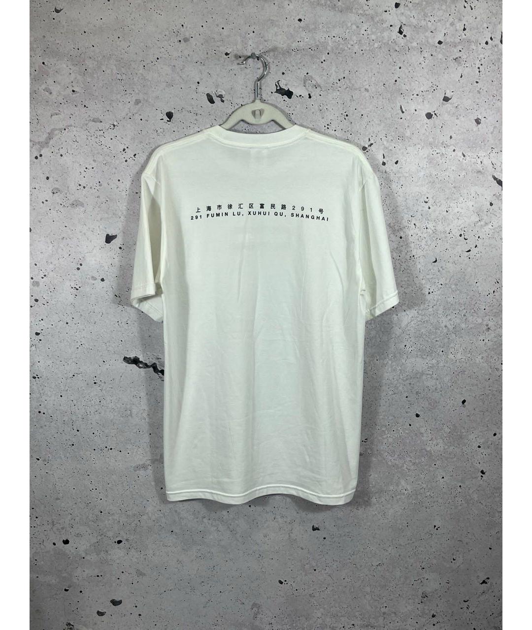 SUPREME Белая хлопковая футболка, фото 3