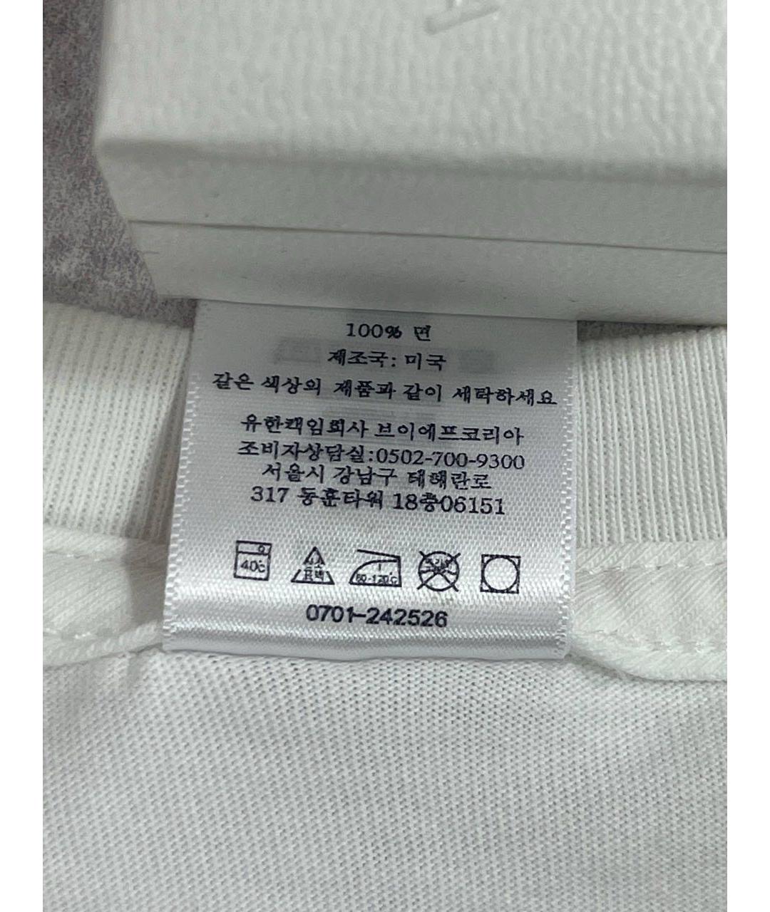 SUPREME Белая хлопковая футболка, фото 8