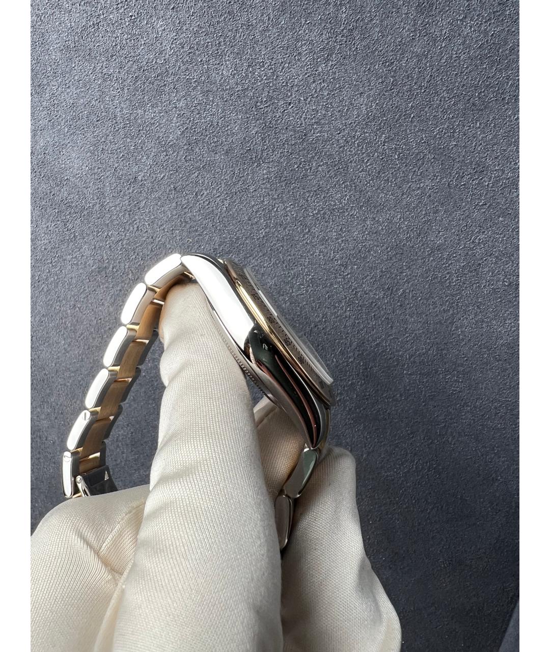 ROLEX Черные часы из желтого золота, фото 5