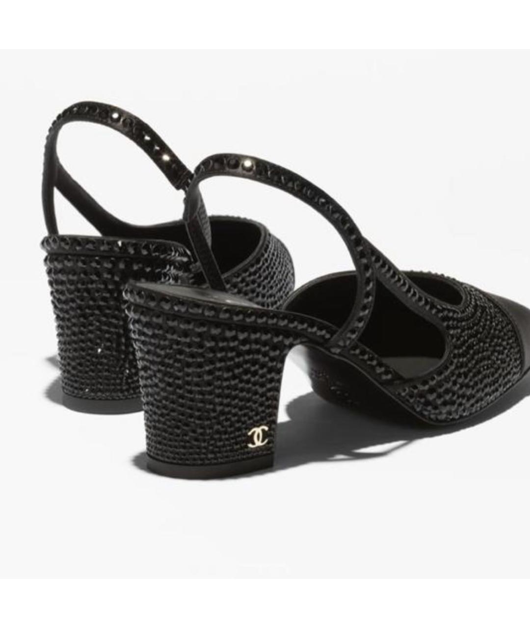 CHANEL Черные кожаные туфли, фото 3