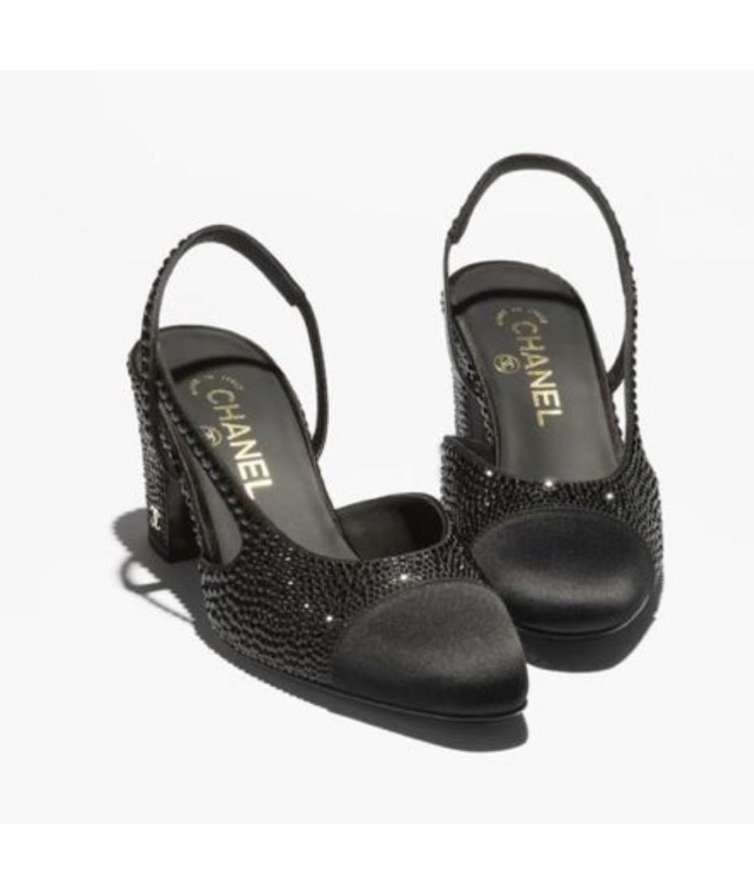 CHANEL Черные кожаные туфли, фото 2