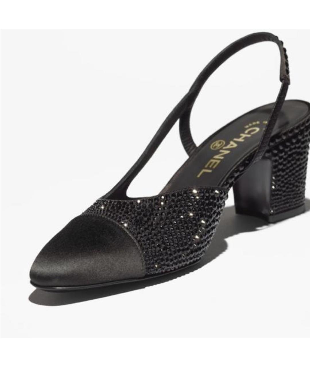 CHANEL Черные кожаные туфли, фото 4