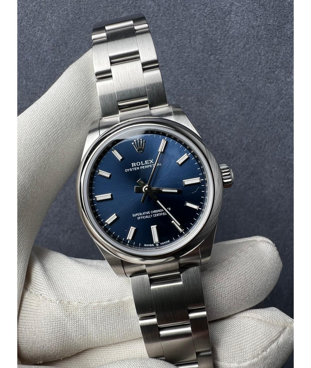 ROLEX Темно-синие часы, фото 2