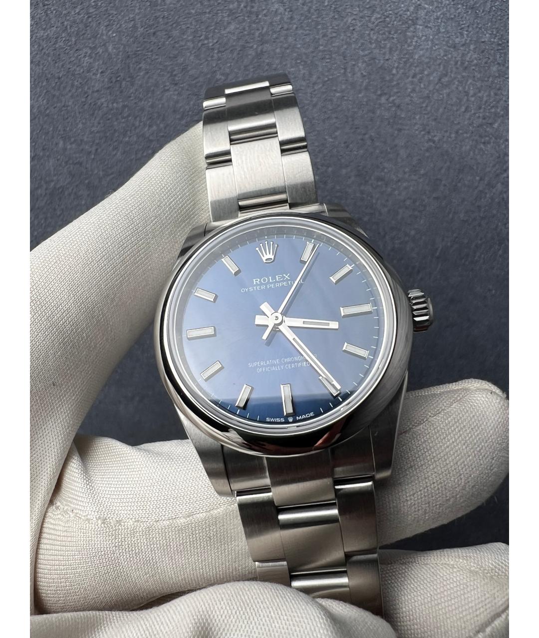 ROLEX Темно-синие часы, фото 3