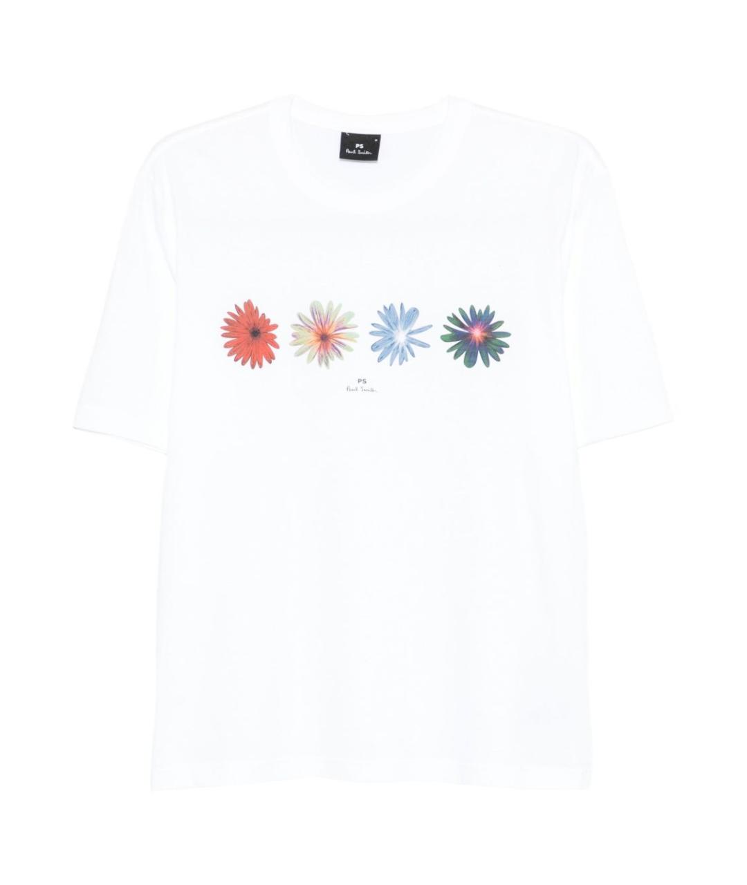 PS BY PAUL SMITH Белая хлопковая футболка, фото 1