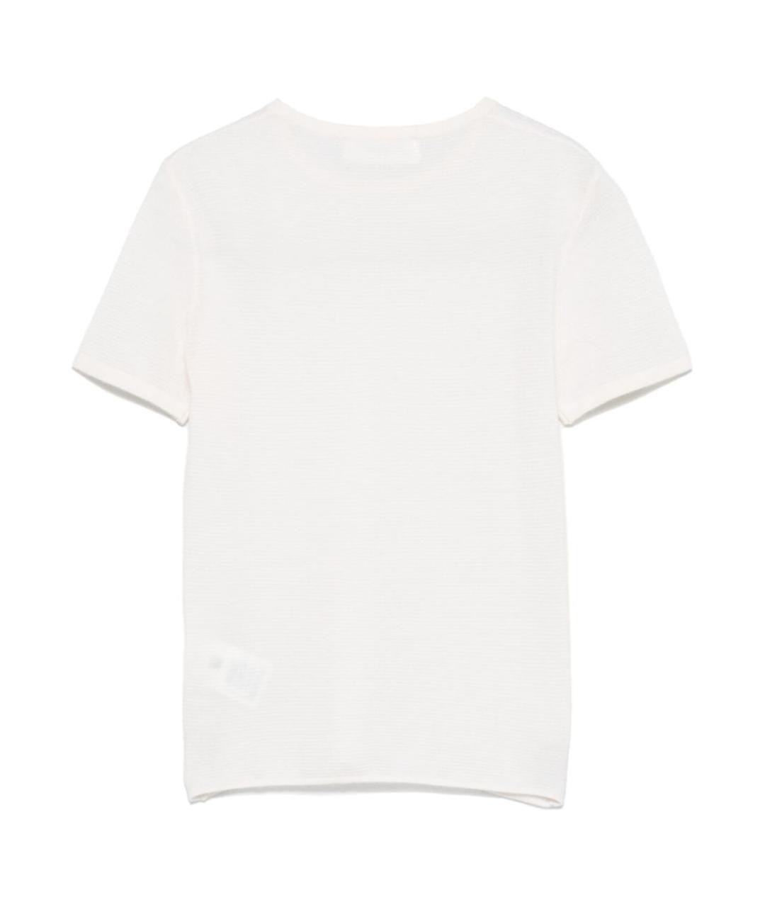 LISA YANG Белая кашемировая футболка, фото 2
