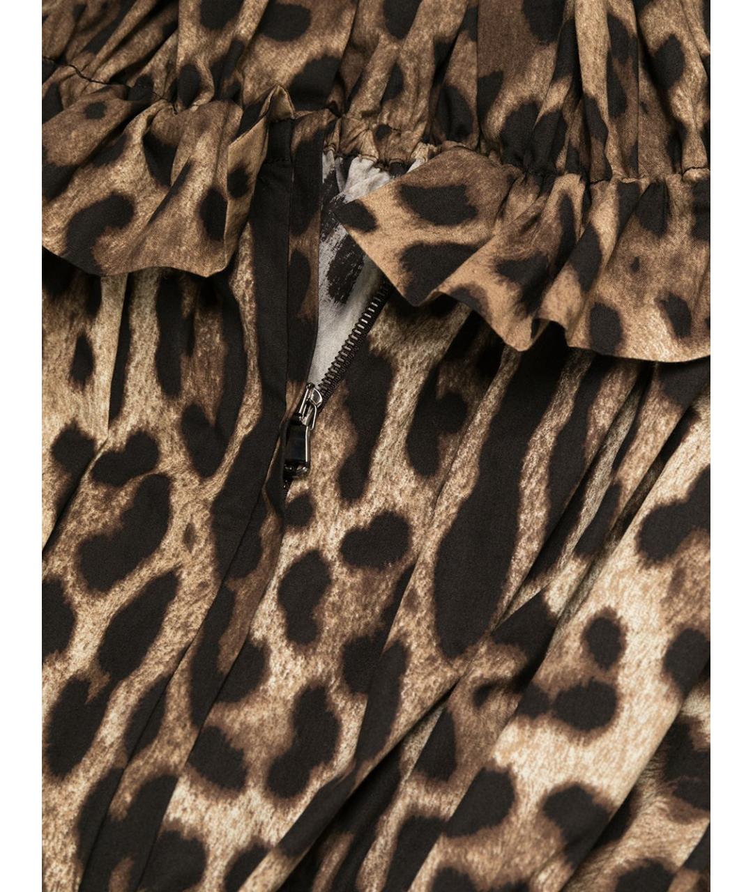 DOLCE&GABBANA Мульти хлопковое коктейльное платье, фото 6