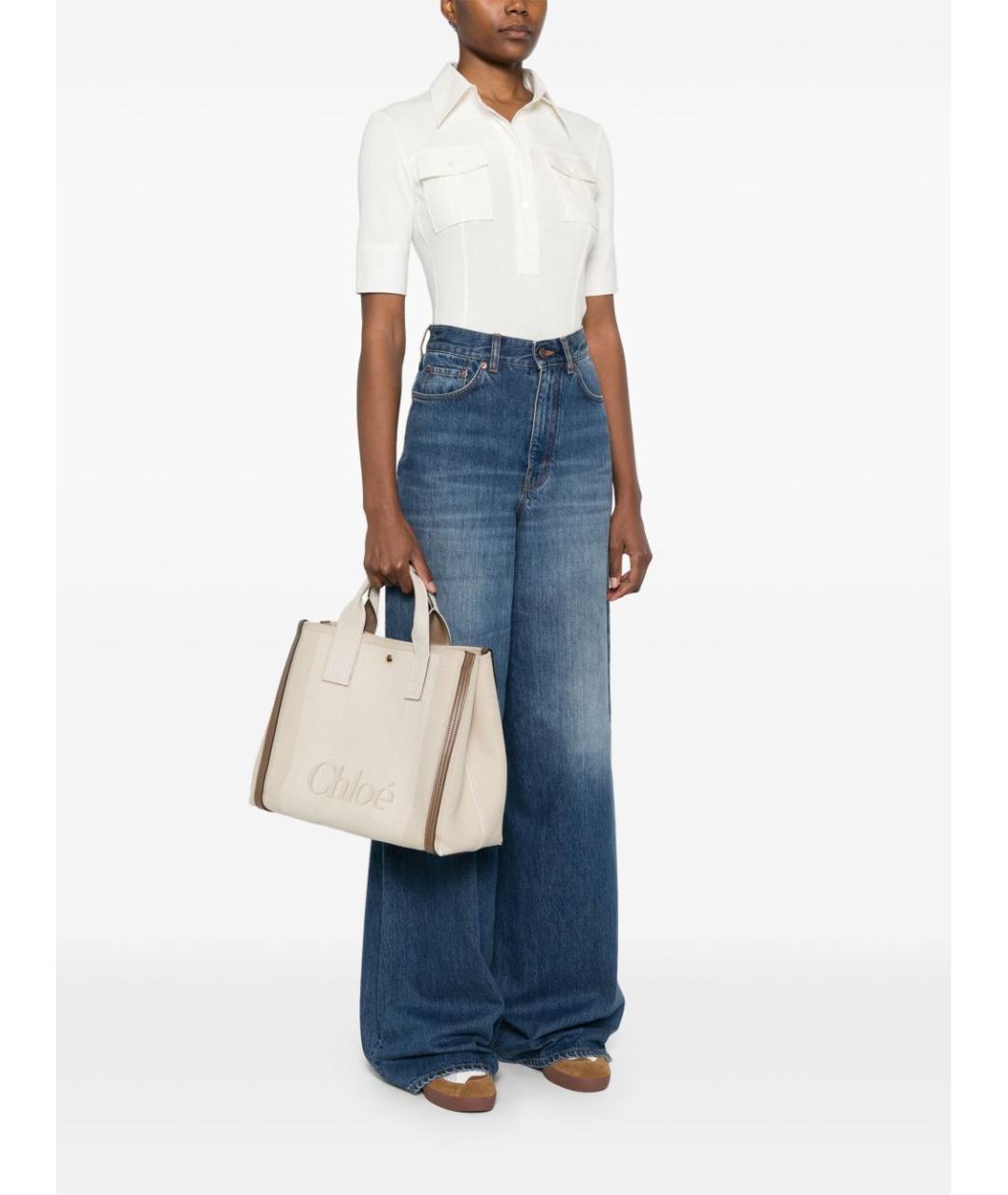 CHLOE Бежевая сумка тоут, фото 4