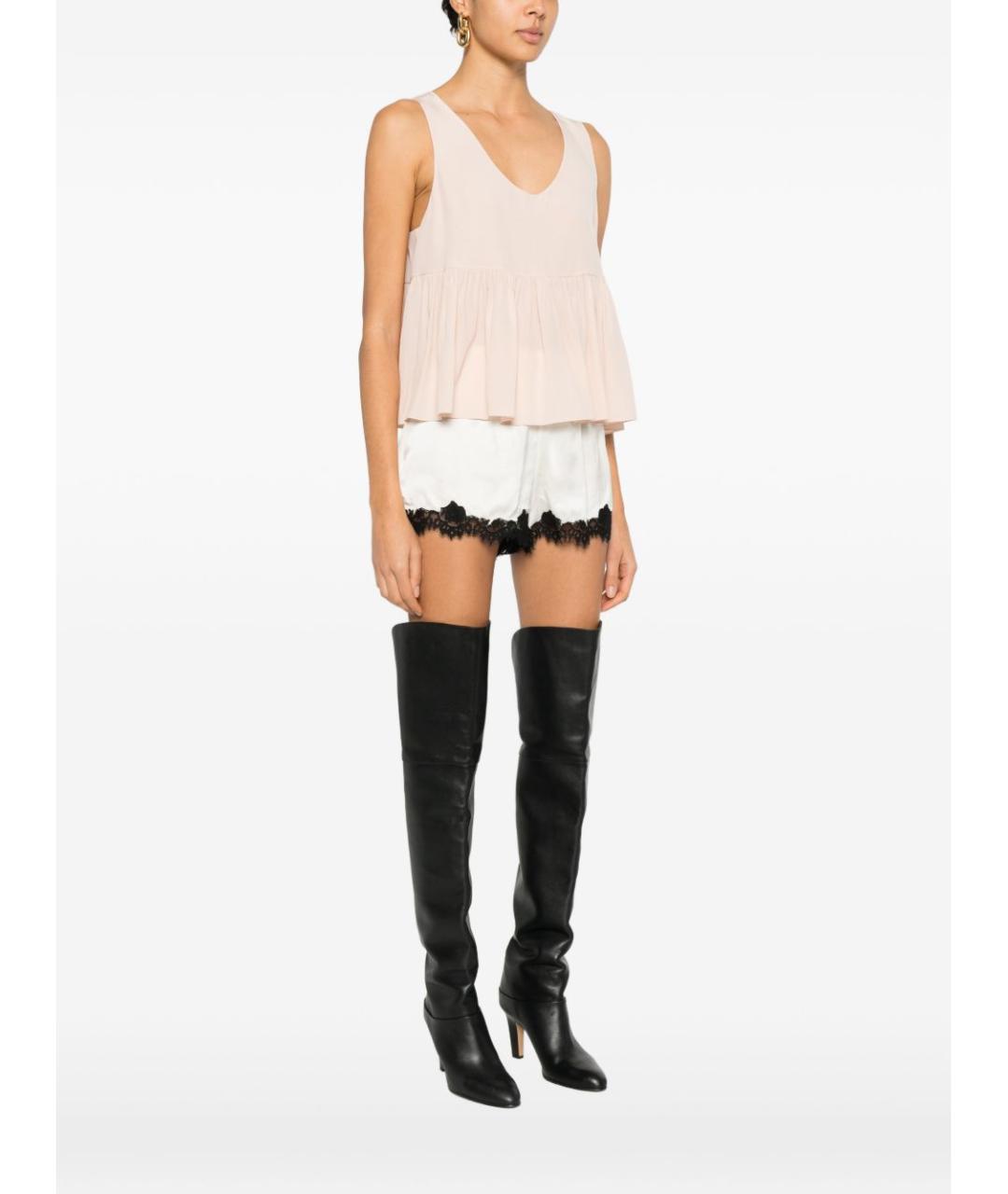 CHLOE Бежевая шелковая блузы, фото 4