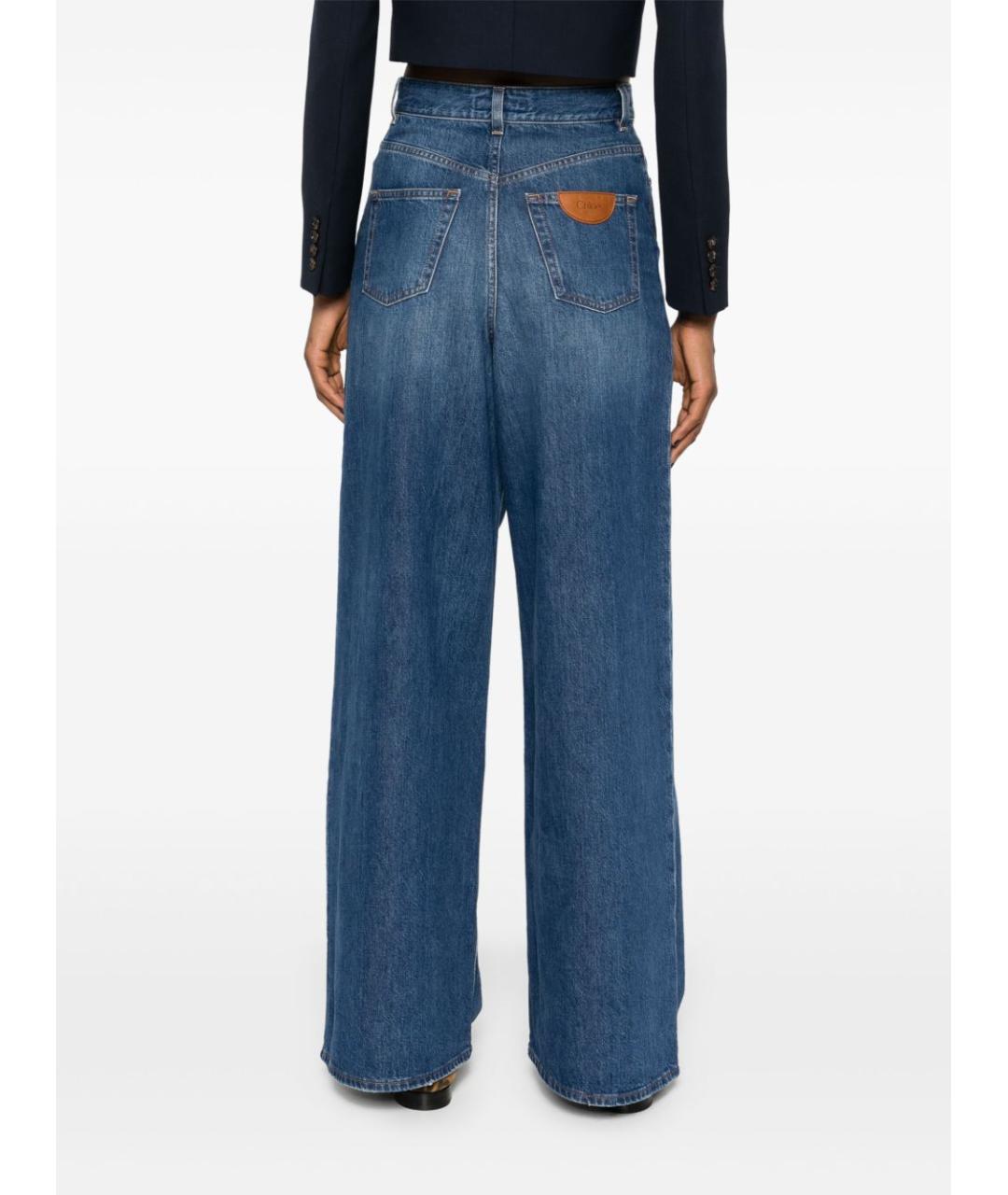 CHLOE Синие хлопковые прямые джинсы, фото 2