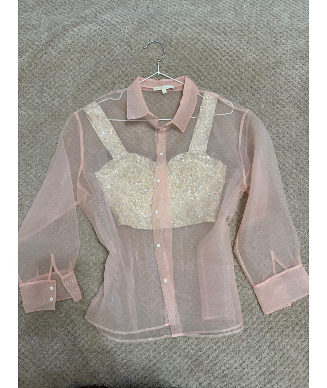 MAJE Коралловая блузы, фото 6