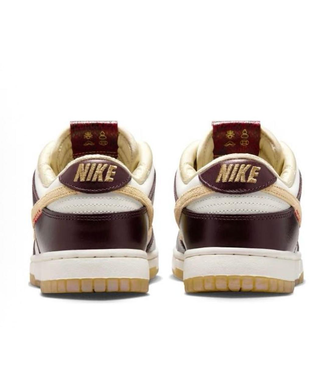 NIKE Коричневые кожаные кроссовки, фото 4