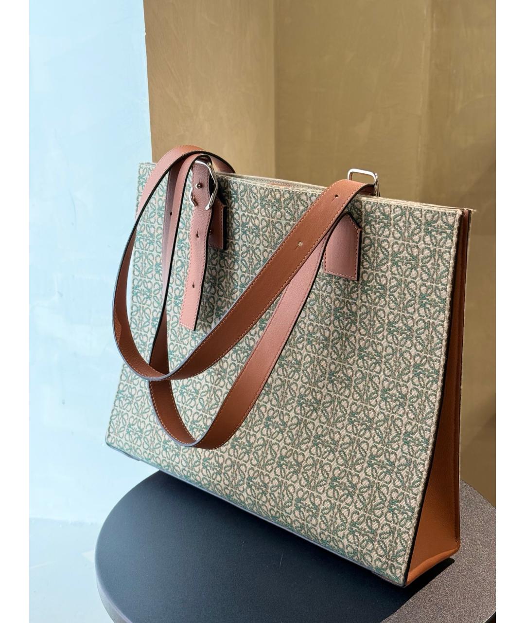 LOEWE Мульти деним сумка тоут, фото 7