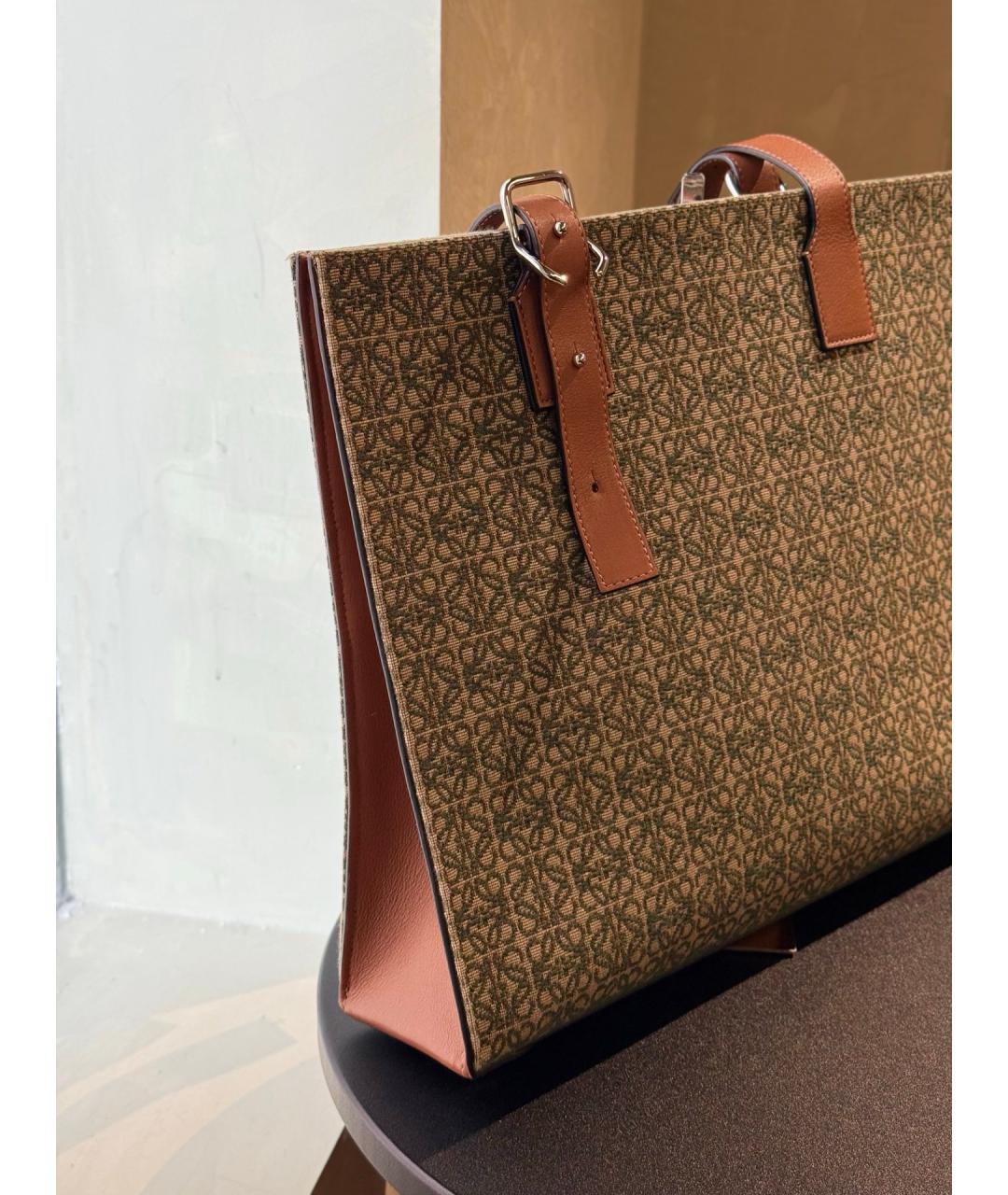 LOEWE Мульти деним сумка тоут, фото 4