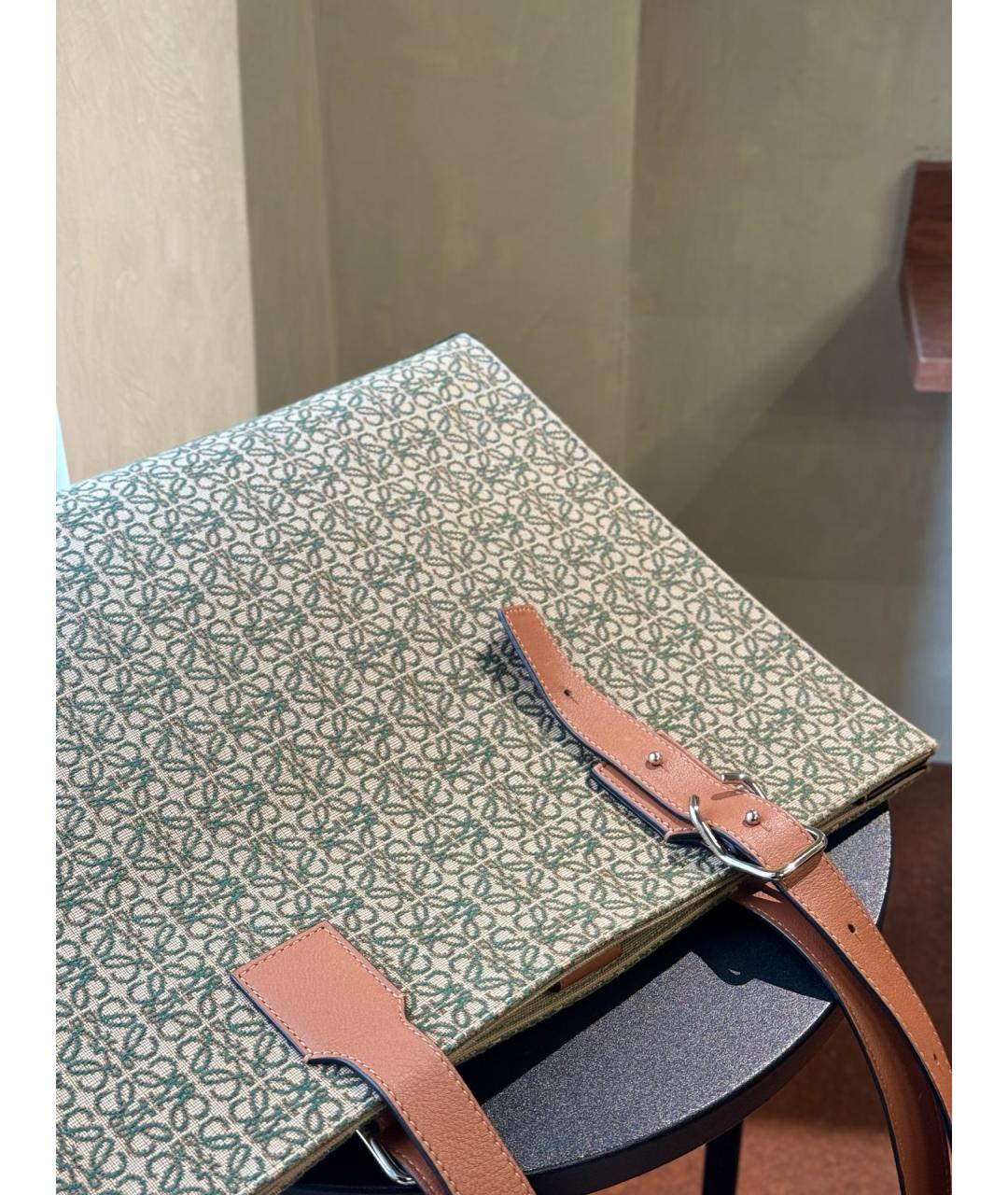 LOEWE Мульти деним сумка тоут, фото 8