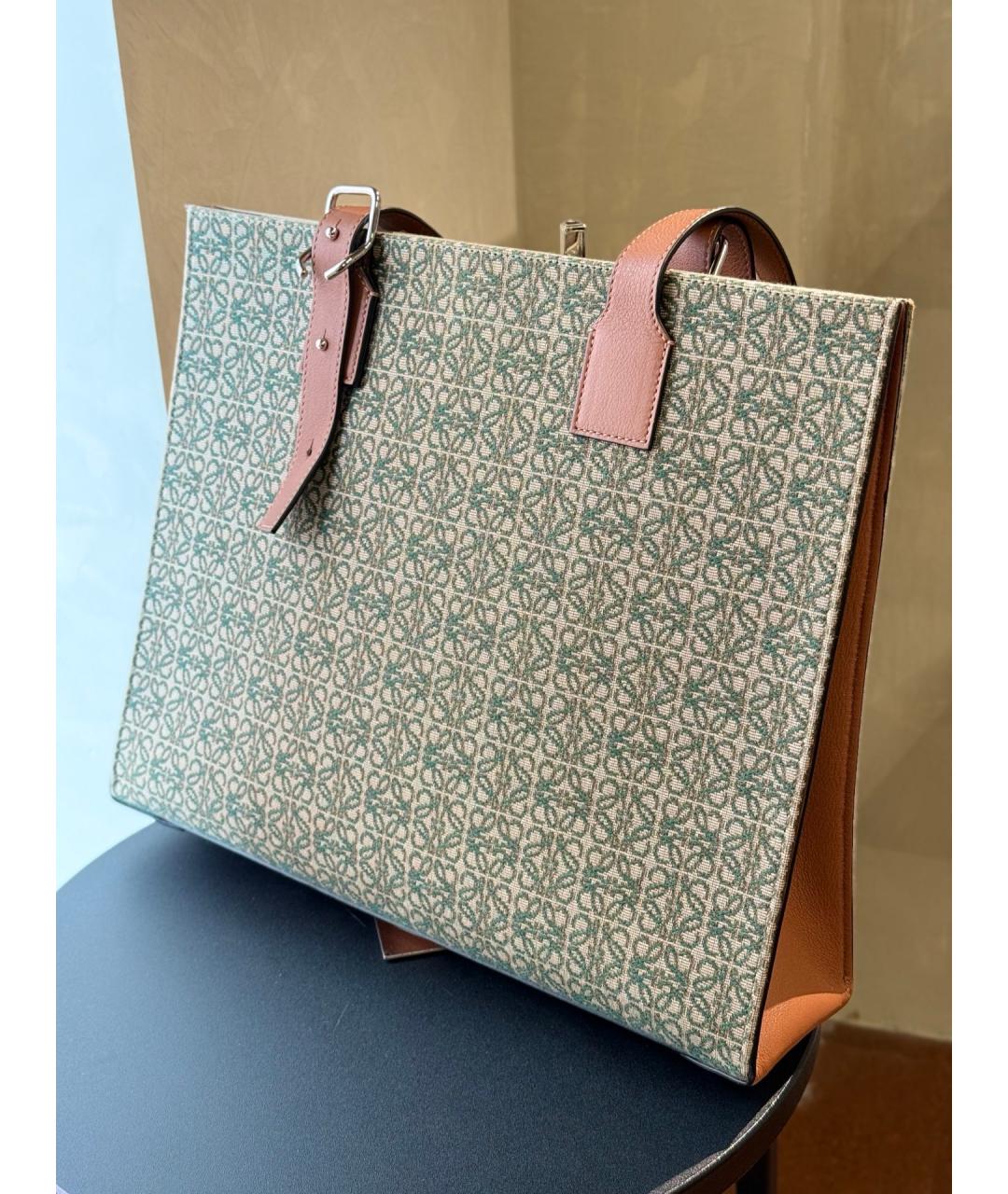 LOEWE Мульти деним сумка тоут, фото 5