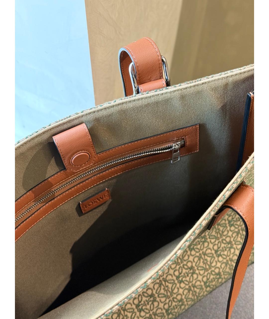 LOEWE Мульти деним сумка тоут, фото 9